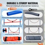 VEVOR Dog Agility Training Equipment 7 PCS Set Upgrade w/ Hurdles 2 Tunnels Ring V952-TYKMJKCTJSJKF0J3NV0