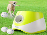 Automatic Dog Tennis Ball Launcher for Indoor & Outdoor Play, Adjustable 3-Speed Thrower with 3 V1341-ZY-L4DW5Y2W-GREEN