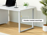 Artiss Computer Desk Drawer White 140CM DESK-140M-WH-AB