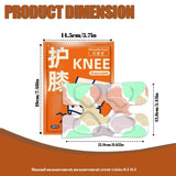 Unisex Knee Heating Patches Disposable Knee Patches 6-Hour Warmth Patches - White - Size 24PCS V1347-108-28070-WHT-24PCS