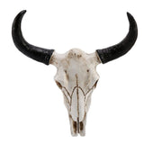Resin Longhorn Cow Skull Head Wall Hanging Decor 3D Animal Wildlife Sculpture Figurines Crafts Horns V1192-AZ-W-20729