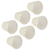 6PCS CreamColoured Fabric Cloth Lamp Shade Replacement for E14 Wall Lamp Chandelier Home Decoration V1294-YM0901-3119200091411