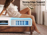 Giselle 25cm King Single Hybrid Mattress Soft Knitted Fabric Edge Support Gel Foam MATTRESS-B-HAVEN-25-KS