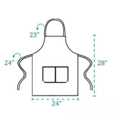 10 Pack Bib Apron - Unisex Black Apron Bulk with 2 Roomy Pockets Machine Washable for Kitchen V1370-AZ4-07824