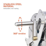 Large Stainless Steel Garden Hose Reel Cart Portable Pipe Holder Heavy Duty Water Pipe Storage Rack V985-PORTABLEHOSEREEL