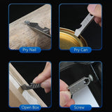 Titanium Pry Bar with Bottle Opener Function Mini pry bar opener/screwdriver head slot V1370-AZ4-07130