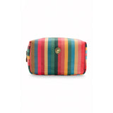PIP Studio Velvet Jacquard Stripe Small Square Cosmetic Bag V442-HIN-MISC-COSMETICSTRIPES-MULTI-SQ