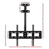Artiss TV Wall Mount Bracket for 32"-75" LED LCD TVs Full Motion Ceiling Mounted TV-MOUN-CEIL-6040-BK