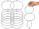 Binding Book Rings Metal Silver 16Pcs V1366-AZ2-W-21576
