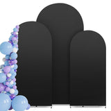 Arch Backdrop Cover Set, 4FT, 5FT, 6FT Wedding Spandex Fitted Covers for Round Top Arch Stand, V1192-AZ-W-0795