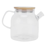 Transparent Glass Tea Pot 600ml Large Capacity Heat Resistant Water Kettle for Home Office Use V1294-YM0901-3118210113311