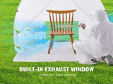 Spray Paint Shelter, 60 x 60 x 70 in Pop-Up Portable Spray Paint Tent with Built-In Floor, Exhaust V952-BXSPQ606070INA0UEV0