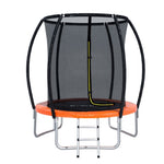 Everfit 6FT Trampoline for Kids w/ Ladder Enclosure Safety Net Rebounder Orange TRAMPO-C-C6-OR