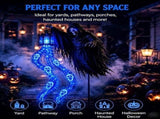 Halloween Soul Harvester Animated Garden Light Solar Powered Flowing Ghost Spirit Lantern with V1366-AZ2-W-24908