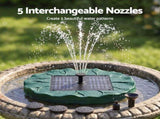 Gardeon Solar Fountain Pumps Bird Bath Floating Lotus Desig Water Feature 31cm FOUNT-POND-B-LED-LEAF