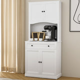 Artiss Buffet Sideboard Cabinet Cupboard Pantry Storage Shelves Hutch White FUR-W-SIDE180-01-WH-AB