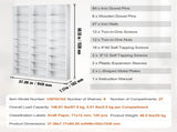 Media Storage Cabinet, 9-layer DVD Shelf Holds up to 756 CDs, Adjustable CD Shelves 27 Compartments, V952-DVDCDCCJKFS26LT9HV0