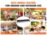 8 Seat Portable Folding Sport Bench Outdoor Camping Chair with Carry Bag V952-BKZDYDZYDKB84K243V0