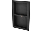 Shower Ready for Tile 40.64 x 81.28 cm, Double Shelf Organizer, Square Corners Wall-inserted V952-SLLYBK2C16YCZ39ANV0