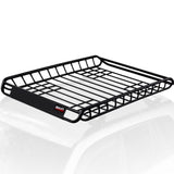 BULLET Car Roof Rack, 123 x 102 x 12cm Universal Luggage Carrier Steel Cage Vehicle Cargo V219-ATOCRBBULAS12