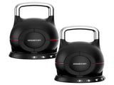 Powertrain 2x 20kg Adjustable Kettlebell One Hand Adjustment Weight Set AKB-XDB-20-2