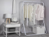 HANGERWORLD Clear 40inch Showerproof White Trim Suit Coat Garment Clothes Carry Cover Protector Bags V1258-DP02-F-306