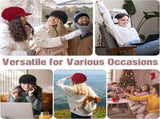 Ladies' Hat - Beanie Hat - - Ladies' - 4 Pieces - Knitted hat for ladies - Warm Winter V1188-MS101-02400-1