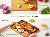 1pc Cheese Tray with Transparent Acrylic Lid - Portable Deli Platter for Camping, Parties, V1106-HECP-001