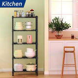 CARLA HOME 4-Tier Adjustable Metal Storage Shelves Wire Rack Organizer for Kitchen, Pantry, Bathroom LSB-36203