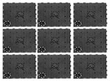 12Pcs Fish Tank Supplies Aquarium Isolation Plates Black PVC Mud Laying Fish Tank Filters V1369-AZ3-W-15988