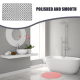 Non-Slip Shower Mat Grey Practical Hollow Design for Bathing 1Pc V1370-AZ4-14862