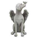 Angel Dog Memorial Statue Hand Carving Vivid Exquisite Synthetic Resin Pet Memorial Stones for V1294-YM0703-3111230019711