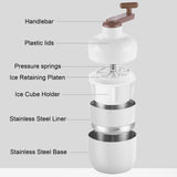 Manual Ice Crusher - Hand-Cranked Shaving Machine for Household & Commercial Use - Stainless Steel V1189-LWWAL-20260401-05392