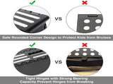 High-Load Folding Step Stool with Rounded Corner & Anti-Slip Footpad, Portable Stable Step Ladder V888-ELOSUNG55121