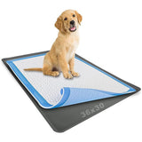 Dog Pee Pad Holder - Fits Up to 30 x 36 Pee Pad - 1 Pack - Grey Stable Grip, Soft Edges, Quick V1107-136-28353