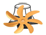 Wood Fan Pipe Fireplace Fan 7 Blades Fan On Chimney Silent Motors Heat Powered Wood V1294-YM0706-3114230124312