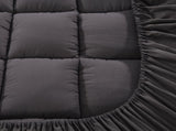 Giselle Bedding Bamboo Charcoal Filling Pillowtop Topper 1000GSM 5cm Thick Pillowtop Pad for Back TOPPER-CHAR-KS