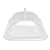 Splatter Cover Clear Transparent Acrylic Dustproof Rectangle Shape Convenient Practical Home Plate V1294-YM0626-3118220300612