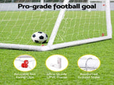Everfit 8FT Soccer Football Goal Net UPVC Frame with PE Mesh Weatherproof Portable Goals for SN-B-8FT-WH