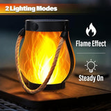 1/2/4 Pack Solar Garden Lights with Flame Effect - Waterproof Hanging Lanterns with USB Charging, V1188-ZXY-117-0076