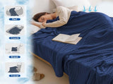 Lightweight Waffle Weave Blanket Queen Size, Breathable & Ultra Soft, 43.30"x 59.05" Soft & Cozy V1189-LWWAL-20260401-05618