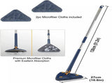 360&deg Rotating Triangular Floor Mop with Auto-Squeeze System Easy Twist, No-Hand Squeezing, V1107-CS-FSNTB