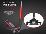 2 Ton Low Profile Trolley Jack Hydraulic Floor Car Lifter Dual Pump 70-620MM V379-2TLWPROJACK001