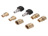 8Pcs High Pressure Washer Adapter Coupler Set Brass Quick Disconnect Connector Kit V1294-YM0901-3111210156311