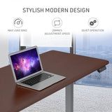 FORTIA Sit To Stand Up Standing Desk, 150x68cm, 72-118cm, Height Adjustable, 50kg Rated, Walnut V219-ADKSSTFO5WLSA