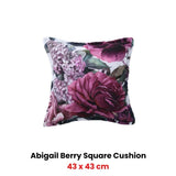 Bianca Abigail Berry Square Filled Cushion 43 x 43cm V442-BCA-CUSHION-ABIGAIL-BERRY-SQ