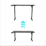 160cm Electric Standing Desk Height Adjustable Sit Stand Office Table in Black V63-954081