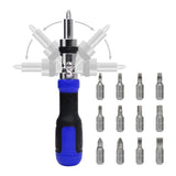 Ratchet Screwdriver 13-In-1 Multi Screwdriver Tool Ratcheting Screwdriver ,180 Degree Pivoting V1192-AZ-W-28818
