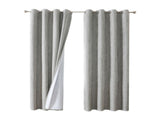 Blackout Curtains for Bedroom Grommet Insulated Room Curtains for Living Room, Set of 2 Panels V1294-YM0901-H41140-GY2