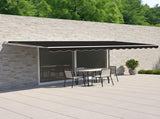 Motorised Outdoor Folding Arm Awning Retractable Sunshade Canopy Black 4.0m x 2.5m V63-842861